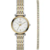Fossil Analoog horloge 'Carlie' goud / zilver