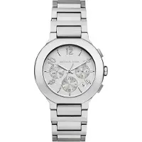 Michael Kors quartz zilver dames horloge met zilverkleurige & roestvrij stalen band