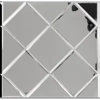 BES LED Zelfklevende Mozaïek Tegel - Afimera Silver Glass - Zilver - 300x300x4mm