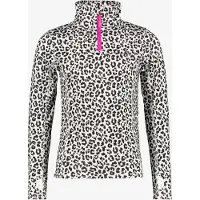 Mountain Peak kinder skipully met rits luipaardprint maat 110