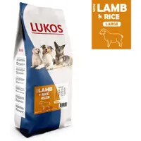 Lukos Adult Large met lam & rijst - premium hondenvoer 2 x 12 kg