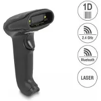 DeLOCK Barcode Scanner 1D Laser for 2.4 GHz, Bluetooth or USB