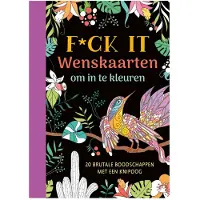 Deltas Wenskaarten om in te kleuren - F*ck it
