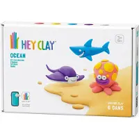 Hey Clay HeyClay - Ocean: Shark, Octopus, Stingray - 6 cans