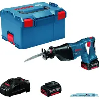 Bosch GSA 18 V-LI 18V Li-Ion Accu Reciprozaag Set (2x 5.0Ah Accu) In L-Boxx - Snelwissel - Variabel