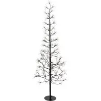 Luca Lighting Kerst vloerlamp zwart boom 150cm incl. LED met timer IP44 - Caspar