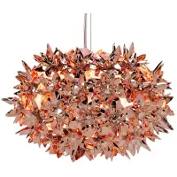 Kartell Hanglampe , Bloom S2, Koper, Woonkamer, Kunststof, Designer