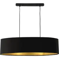 Lux.pro Stijlvolle hanglamp Minsk 2xE27 zwart