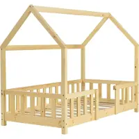 En.casa Kinderbed Sisimiut huisbed 140x70 cm houtkleurig []