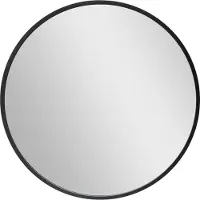 En.casa Spiegel Modugno hangend rond Ø50cm zwart