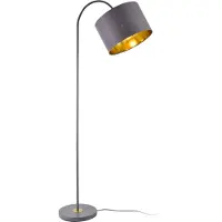 Lux.pro Vloerlamp Toledo staande lamp metaal stof 173 cm E27 grijs