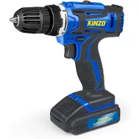 Kinzo Accuboormachine - 14.4V - Blauw - Draadloze Boormachine - Variabele Snelheid