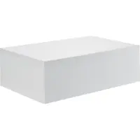 En.casa Wandplank met lade zwevend 46x30x15 cm wit mat
