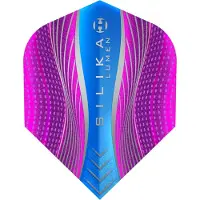 Harrows Silika Lumen Round NO6 Aqua & Pink Tough Crystalline Coated - Dart Flights