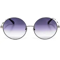 Swarovski SK0301-K: Ronde metalen zonnebril voor dames