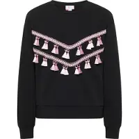 IZIA Sweatshirt sering / zwart / offwhite