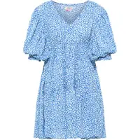 IZIA Jurk 'Gaya' blauw / azuur / wit