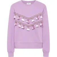 IZIA Sweatshirt donkerbeige / sering / offwhite