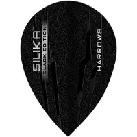 Harrows Silika Black Pear Tough Crystalline Coated - Dart Flights
