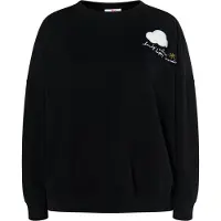 Mymo Sweatshirt 'Keepsudry' lichtblauw / geel / zwart / wit