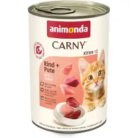 Animonda Carny Carny Kitten Beef&amp;Turkey 6x400 g Rind en Kalkoen voor Kittens