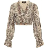 Faina Blouse beige / bruin / antraciet