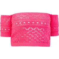 Mymo Gebreide top neonroze