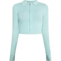 Mymo Gebreid vest 'Keepsudry' mintgroen