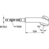 GROHE Eichelsberg dubbele straal douche 440836 voor Vento sink batterijen chroom