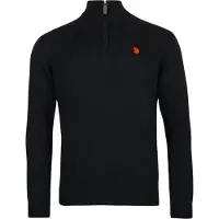 U.S. POLO ASSN. Trui bloedrood / zwart