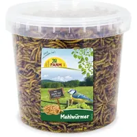Jr Farm 400g meelwormen met extra proteïne vogelvoer