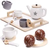 Pricenet Koffieservies Houten Serviesservies Voor 2 Personen