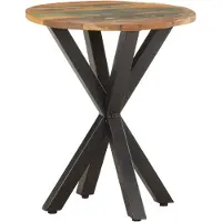 vidaXL Bijzettafel 48x48x56 cm massief gerecycled hout