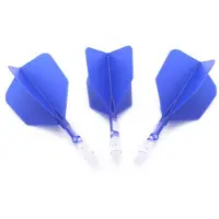 Cuesoul - ROST T19 Integrated Dart Flights - Big Wing - Blue Clear