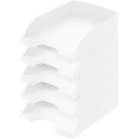 Leitz Opbergmand Standaard 5227, kunststof, 5 stuks, wit