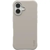 CARE by PanzerGlass Fashionable Case Samba met MagSafe voor de Apple iPhone 17 - Vanilla Beige