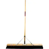 Synx Tools Zaalveger 100cm Paardenhaar - Zachte bezem - bezems - Met Steel 150cm