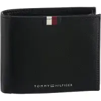 Tommy Hilfiger Portemonnee 'TH PREM LEA' zwart