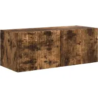 vidaXL TV Wandkast 78,5 x 30 x 29,5 cm Gerookt eiken Bewerkt hout