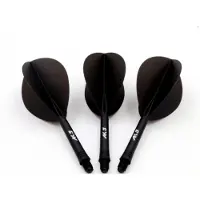 Cuesoul - Tero Flight System AK5 Rost Teardrop - Black - Dart Flights