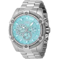 Invicta Bolt 48865 Herenhorloge - Quartz uurwerk - Roestvrij staal met blauwe wijzerplaat - 52 mm