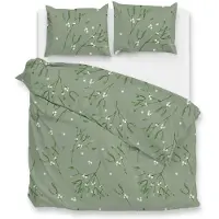 Zohome Zo Home Dekbedovertrek Flanel Hedra - green 260x200/220cm