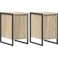 vidaXL Nachtkastje 2 st Sonoma Eiken 39,5 x 30 x 50 cm Bewerkt hout