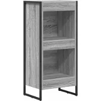 vidaXL Boekenkast 40 x 30 x 86,5 cm Bewerkt hout Grijs Sonoma