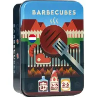 Asmodee Barbecubes - Hilarisch & Snel - Compact Gezelschapsspel - Partyspel
