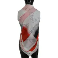 Costume National Zijden Sjaal Geometrisch Patroon
