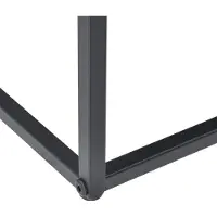 En.casa Bijzettafel set van 2 zwart metaal 40x40x40 - 35x35x35 cm