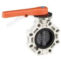 Cepex Stainless Steel 32629 Pvc-u Ø90 Butterfly Valves Ind Series Fpm O-rings Shaft Oranje