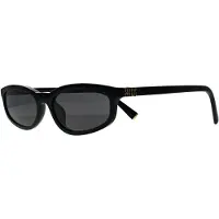 Miu Miu MUA06S 16K08Z zwarte donkergrijze zonnebril