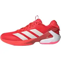 Adidas Sportschoen 'Adizero Ubersonic 5' lichtgrijs / rood